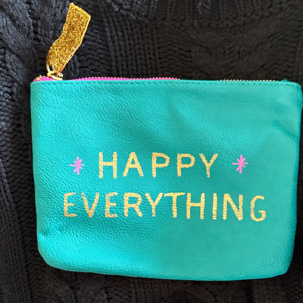 American Eagle Outfitters Teal and Pink Pouch